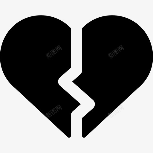破碎的心爱情和浪漫5充实图标svg_新图网 https://ixintu.com 充实 爱情和浪漫5 破碎的心