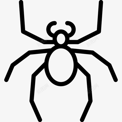 蜘蛛昆虫2线状图标svg_新图网 https://ixintu.com 昆虫2 线状 蜘蛛