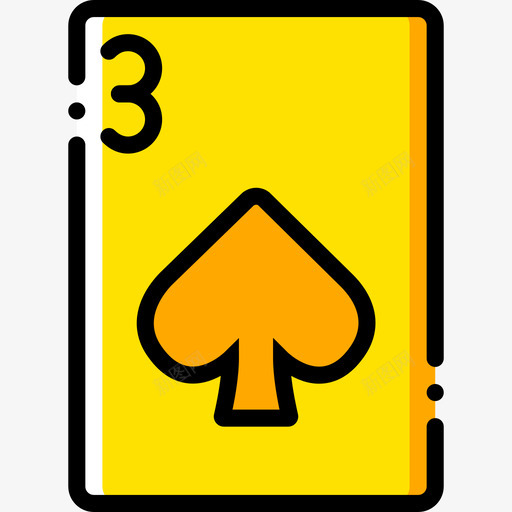 扑克赌场赌博2黄色图标svg_新图网 https://ixintu.com 扑克 赌场赌博2 黄色