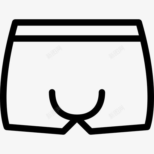 内裤服装及时尚配饰直纹图标svg_新图网 https://ixintu.com 内裤 服装及时尚配饰 直纹