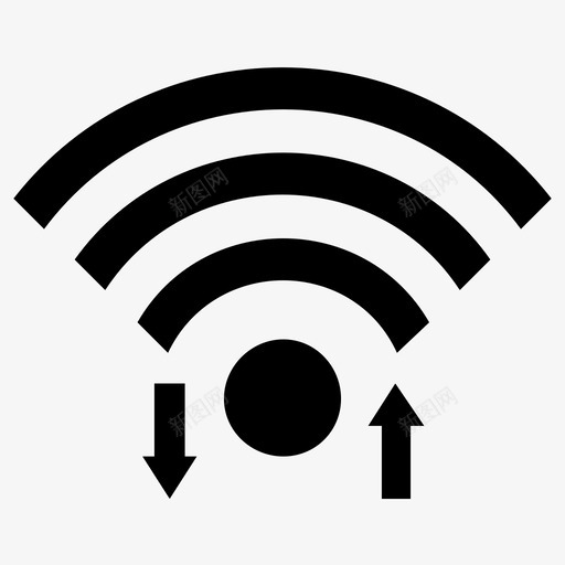 信号引导favicon图标svg_新图网 https://ixintu.com favicon web图标 wifi 信号 响应按钮 引导
