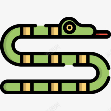 蛇动物29线形颜色图标图标