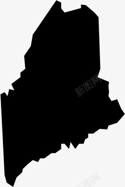 缅因州美国联邦图标图标