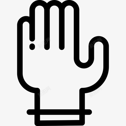 手套弹簧图标直线型svg_新图网 https://ixintu.com 弹簧图标 手套 直线型