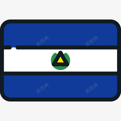 萨尔瓦多旗帜系列4圆角矩形图标svg_新图网 https://ixintu.com 圆角矩形 旗帜系列4 萨尔瓦多