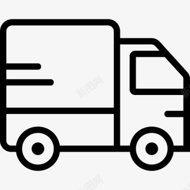 卡车运输3直线图标图标
