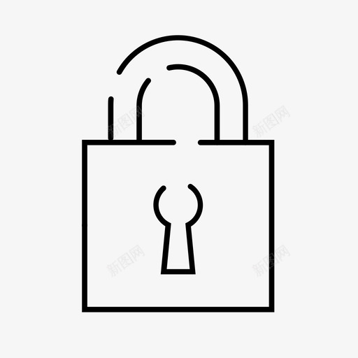 保安锁工作图标svg_新图网 https://ixintu.com 保安 工作 锁