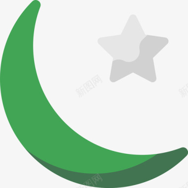 穆斯林印度平坦图标图标