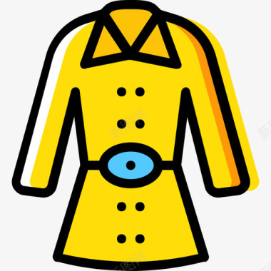 外套冬季黄色图标图标