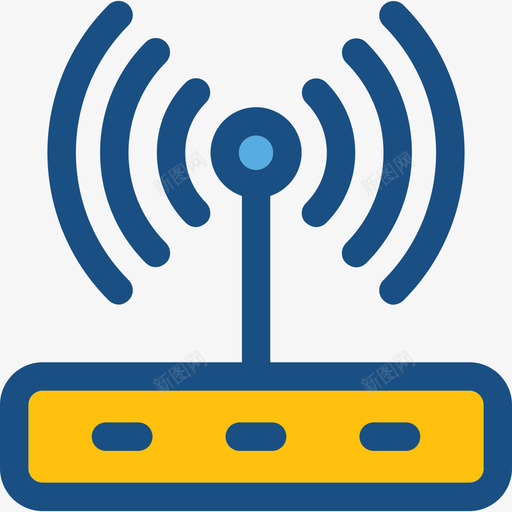 Wifi互联网2双色调图标svg_新图网 https://ixintu.com Wifi 互联网2 双色调