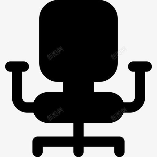 办公椅家具17填充图标svg_新图网 https://ixintu.com 办公椅 填充 家具17