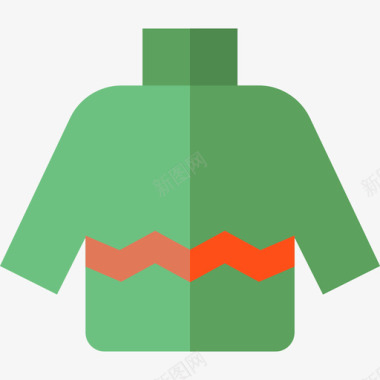 套头衫衣服18件平底鞋图标图标
