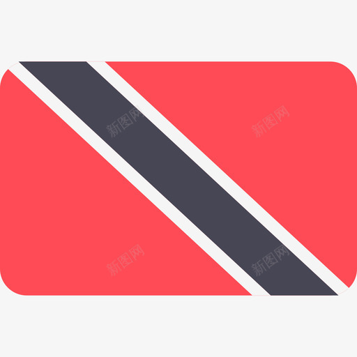特立尼达和多巴哥国际国旗6圆形矩形图标svg_新图网 https://ixintu.com 国际国旗6 圆形矩形 特立尼达和多巴哥