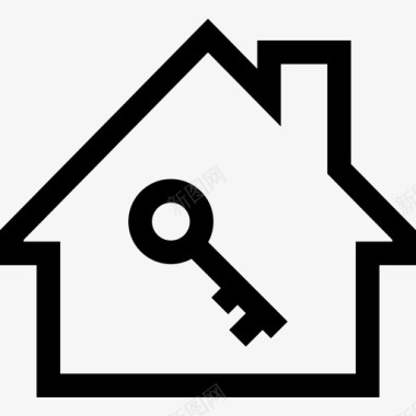 房子钥匙房子房产图标图标
