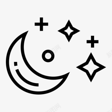 占星术魔法月亮图标图标
