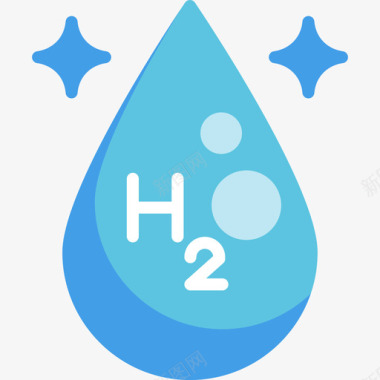 H2o化学6扁平图标图标