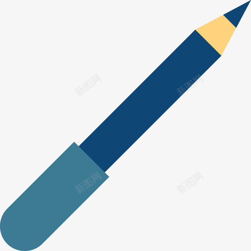 铅笔美丽3扁平图标svg_新图网 https://ixintu.com 扁平 美丽3 铅笔