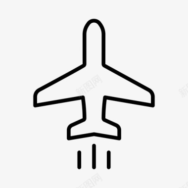 机场飞行旅游图标图标