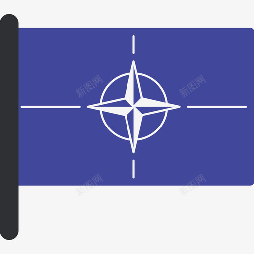 北约国际旗帜5桅杆图标svg_新图网 https://ixintu.com 北约 国际旗帜5 桅杆