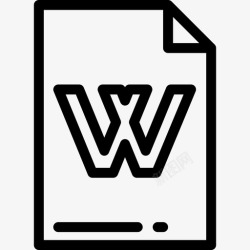 豹纹系列文件夹2Word文件夹2线性图标高清图片