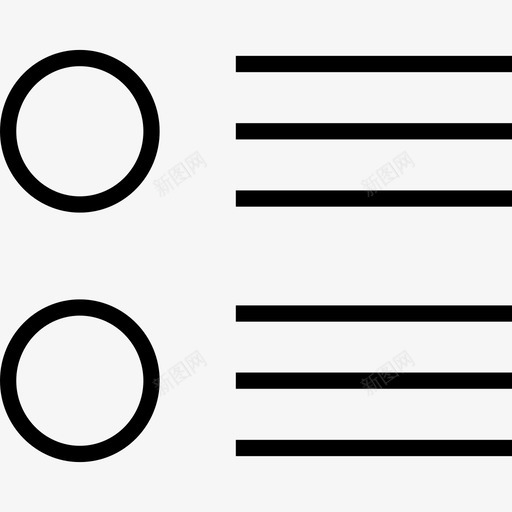 列表线框细线图标svg_新图网 https://ixintu.com 列表 线框 细线