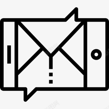 电子邮件通信信件智能手机图标图标