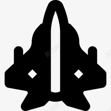 飞机军徽5实心图标图标