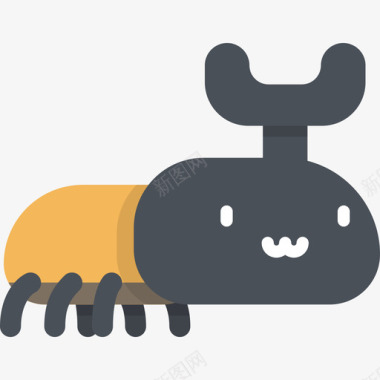 甲虫川维动物2扁平图标图标