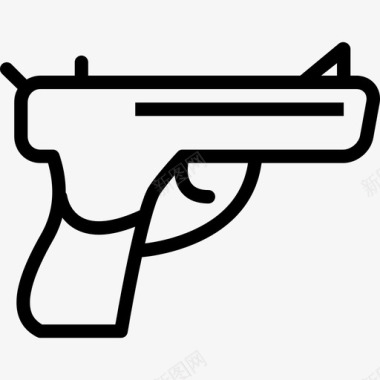 枪武器4直线型图标图标