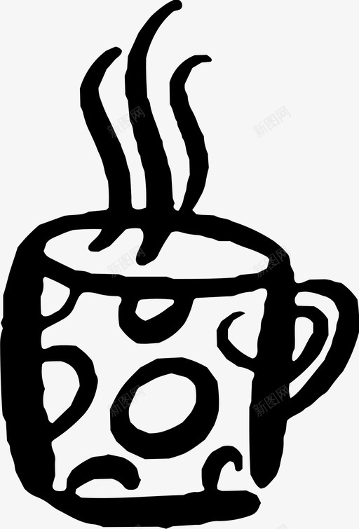 咖啡杯饮料咖啡因图标svg_新图网 https://ixintu.com 咖啡因 咖啡杯 家居用品涂鸦 热气腾腾 饮料