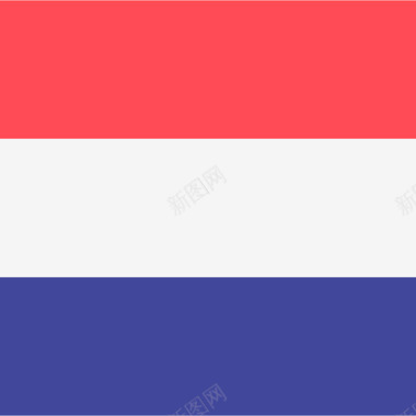荷兰国际旗帜4方形图标图标