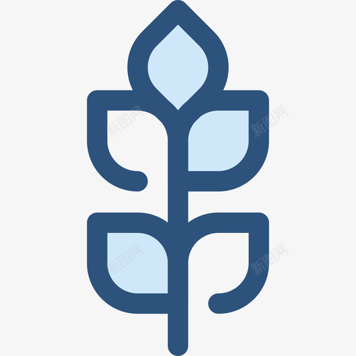 小麦生态与自然5蓝色图标svg_新图网 https://ixintu.com 小麦 生态与自然5 蓝色
