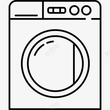 洗衣机家具19128px线图标图标