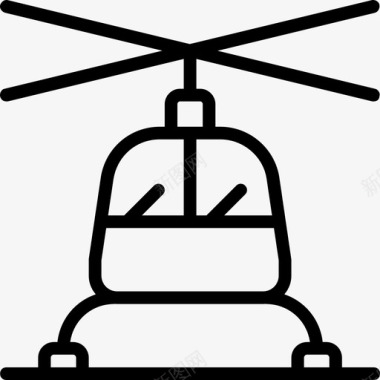 直升机运输3直线图标图标