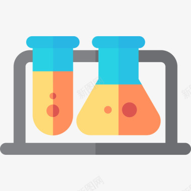 试管化学2扁平图标图标
