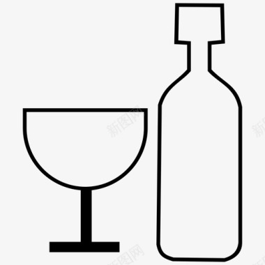 酒饮料红酒图标图标