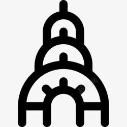 萨克莱斯勒大厦克莱斯勒大厦美国直线型图标高清图片