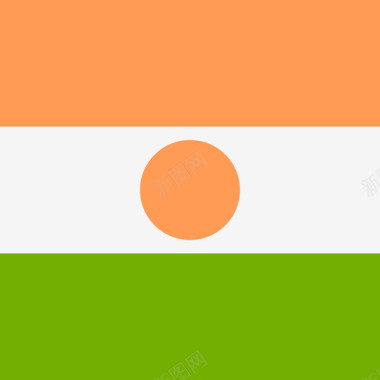 尼日尔国际旗帜4广场图标图标