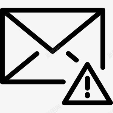 未发送电子邮件消息图标图标