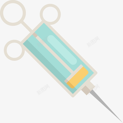 注射器医用20扁平图标svg_新图网 https://ixintu.com 医用20 扁平 注射器