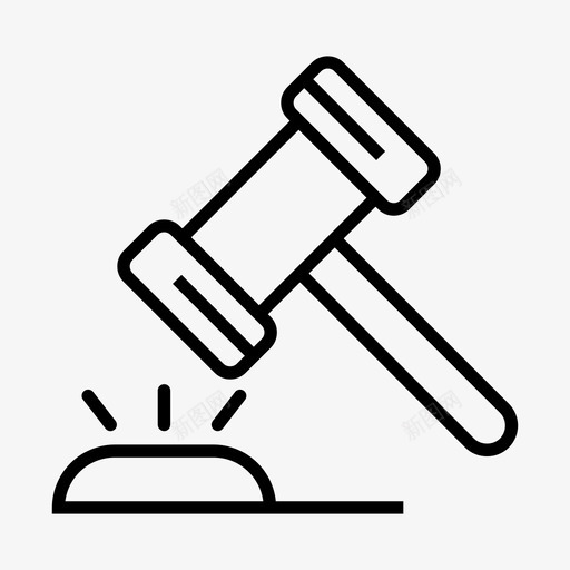 律师拍卖木槌图标svg_新图网 https://ixintu.com 律师 拍卖 木槌 法律 财务1 锤子