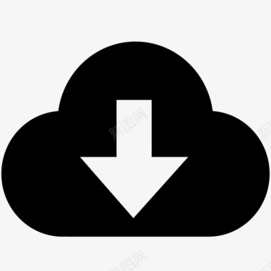clouddown图标