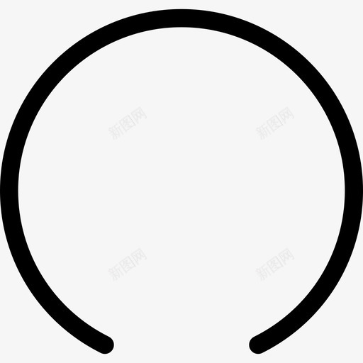手镯珠宝轮廓图标svg_新图网 https://ixintu.com 手镯 珠宝 轮廓