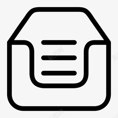 收件箱存档分类图标图标