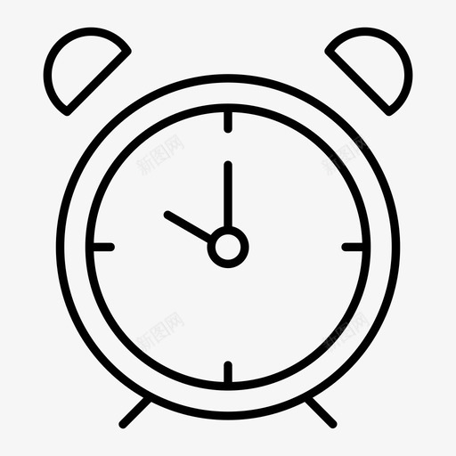 闹钟十点钟时间图标svg_新图网 https://ixintu.com 十点钟 手表 时间 闹钟
