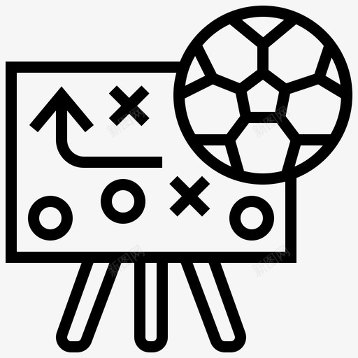 策略足球计划图标svg_新图网 https://ixintu.com 技巧 策略 计划 足球 足球路线