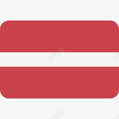 拉脱维亚国际国旗6圆形矩形图标图标