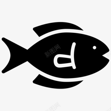 金鱼水族馆鱼淡水鱼图标图标