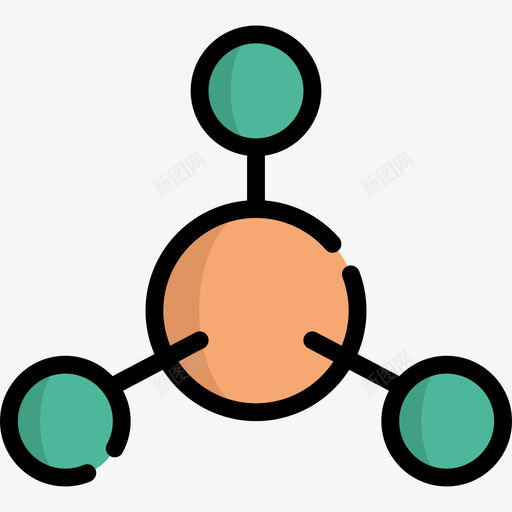 原子科学14线性颜色图标svg_新图网 https://ixintu.com 原子 科学14 线性颜色