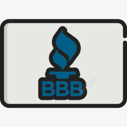 BBBBbb信用卡3线性颜色图标高清图片